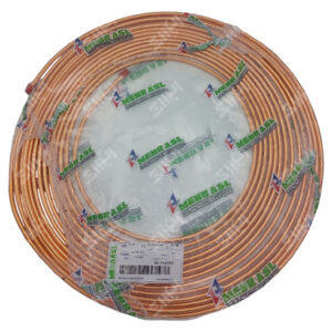 لوله مسی کلاف 15 مهراصل 1/4 اینچ (6mm) ضخامت 0/30 (0/75)