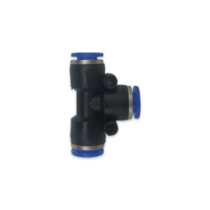 سه راهی پنوماتیک فشاری سایز 6mm پلاستکی شیلنگ خور تی (T)