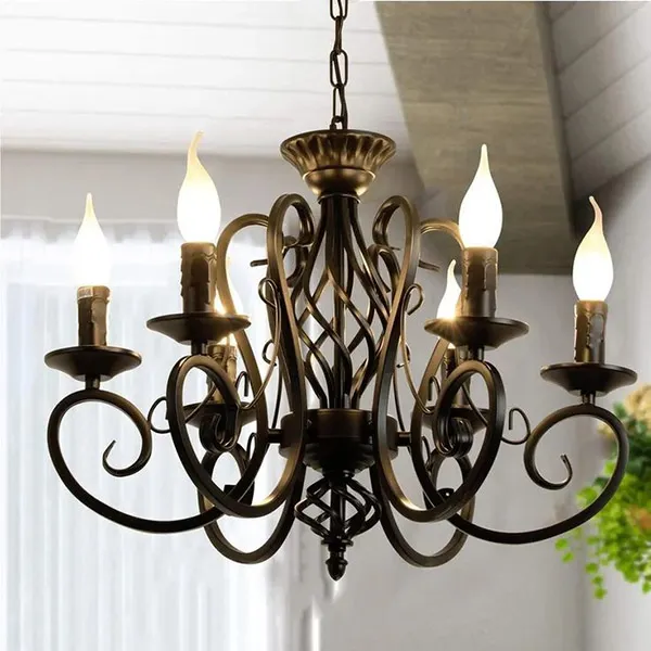 از لامپ شمعی لوستر چه می دانید؟ : انواع، نورپردازی، کاربرد 2 Chandelier candle lamp 2