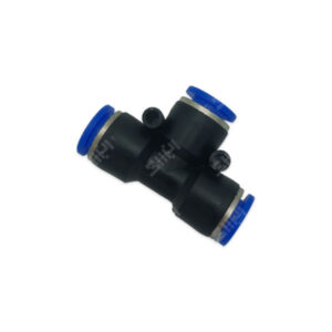 سه راهی پنوماتیک فشاری سایز 10mm | پلاستکی | شیلنگ خور | تی (T)