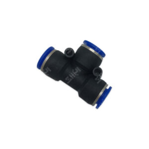 سه راهی پنوماتیک فشاری سایز 12mm | پلاستکی | شیلنگ خور | تی (T)